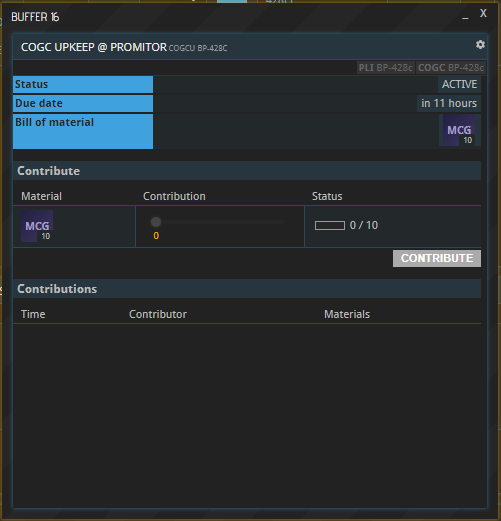 Contribute to upkeep