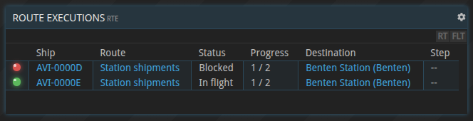 Route execution